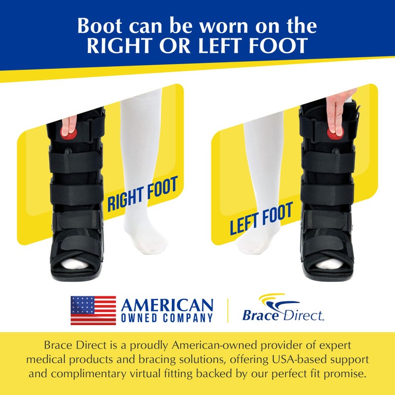 Brace Direct Tall Air CAM Walker Fracture Boot - Orthopedic Boot for Foot Fractures, Sprained Ankles & Surgery Recovery (Small - US Shoe Men 4.5-7 / Women 6.5-8) - Image 4
